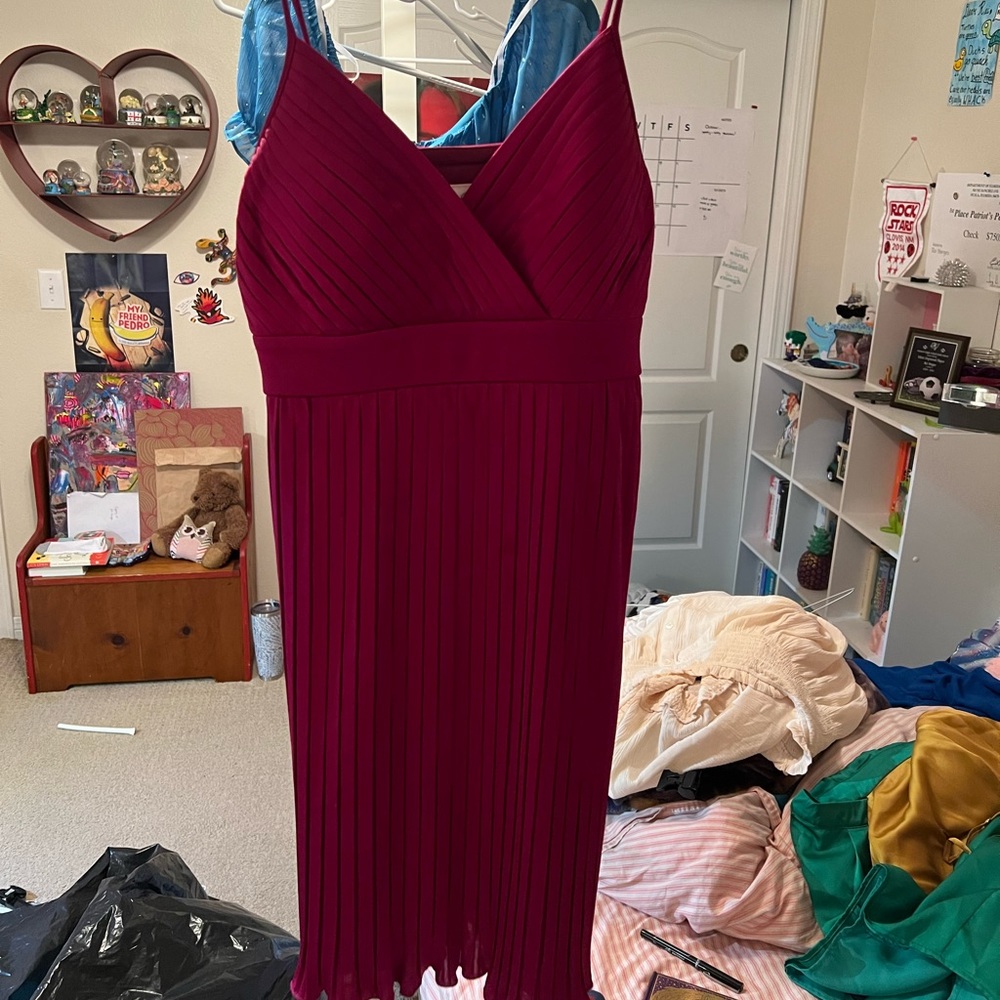 Womens dark pink dress